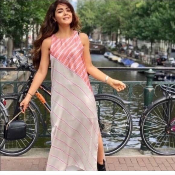 Zara Striped Dress Size Large - Picture 2 of 5